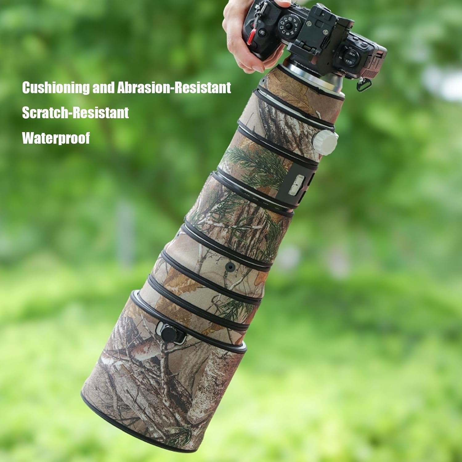 Lens Cover for Canon EF 500mm F/4 L is USM Camouflage Camera Lens Protection Sleeve (Color #MC Camouflage - Waterproof) Rain Cover