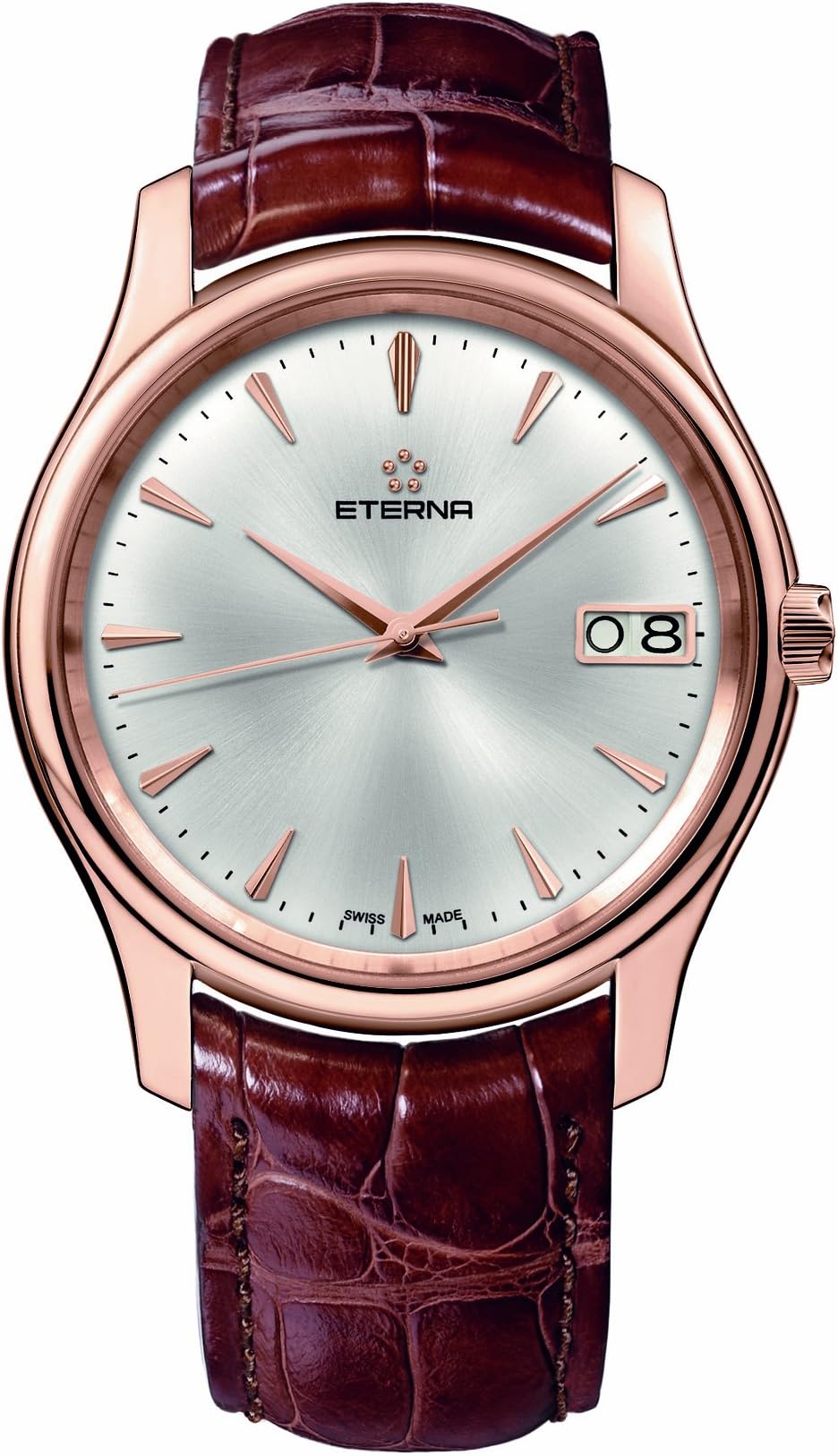Eterna Men's 7630.69.10.1185 Vaughan Rose Gold Big Date Watch