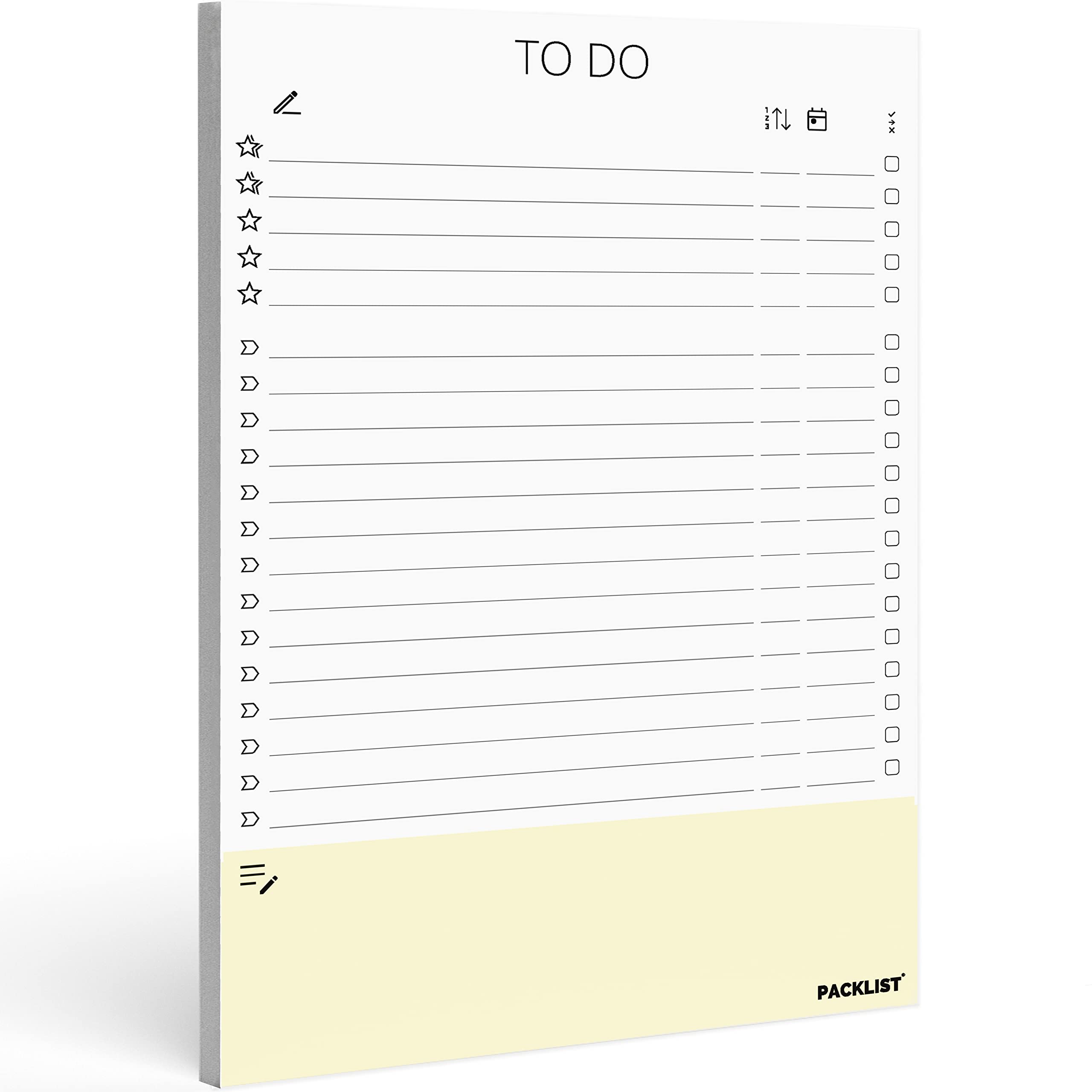 PACKLIST To-Do List to Get Organised Ideal for Organising & Prioritising Tasks, Boosting Productivity, Collaboration & Achieving Goals 52 pages