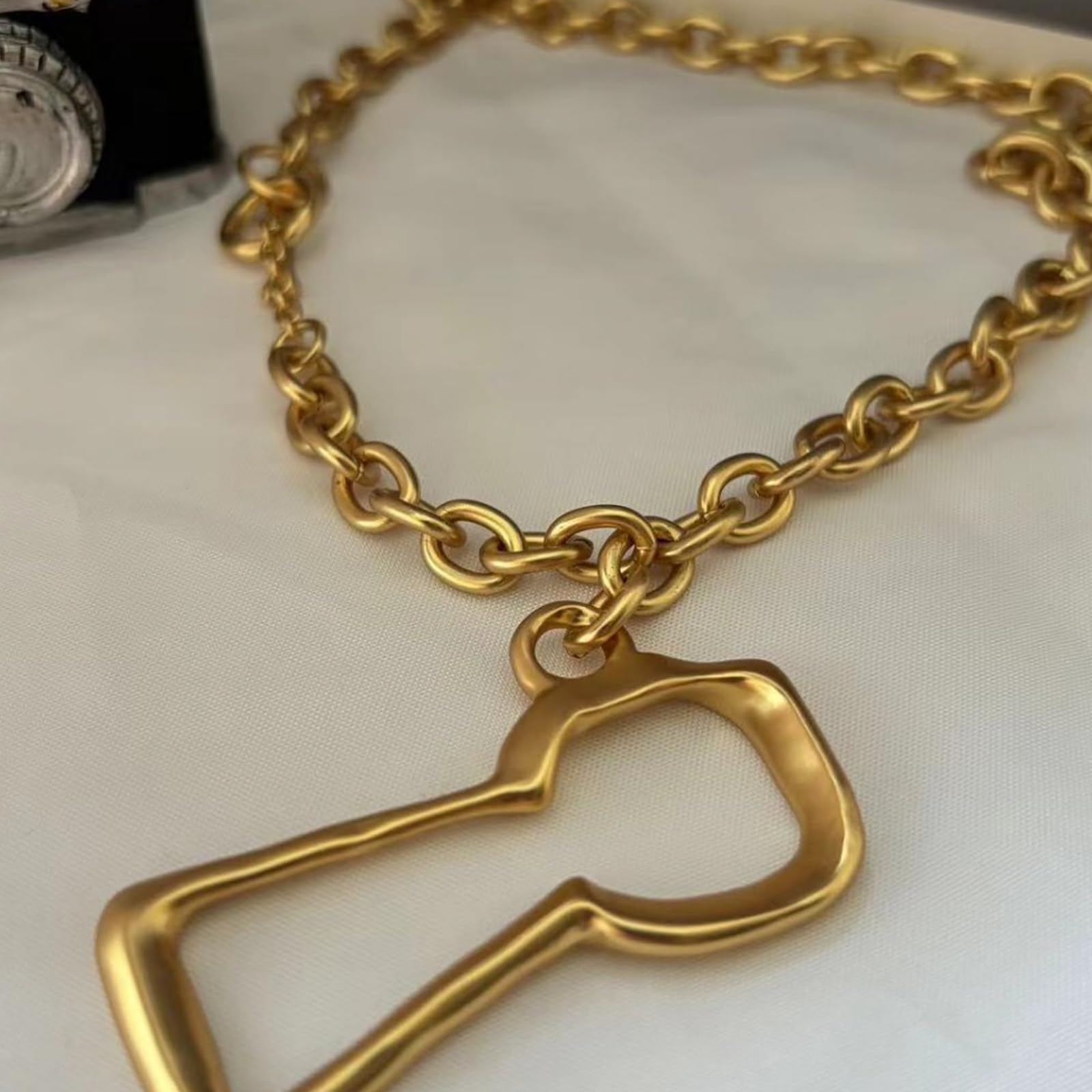Genérico De pareja francesa símbolo clave amor joyería de cuello unisex regalo para aniversario y celebración de Valentín joyería de amor francés