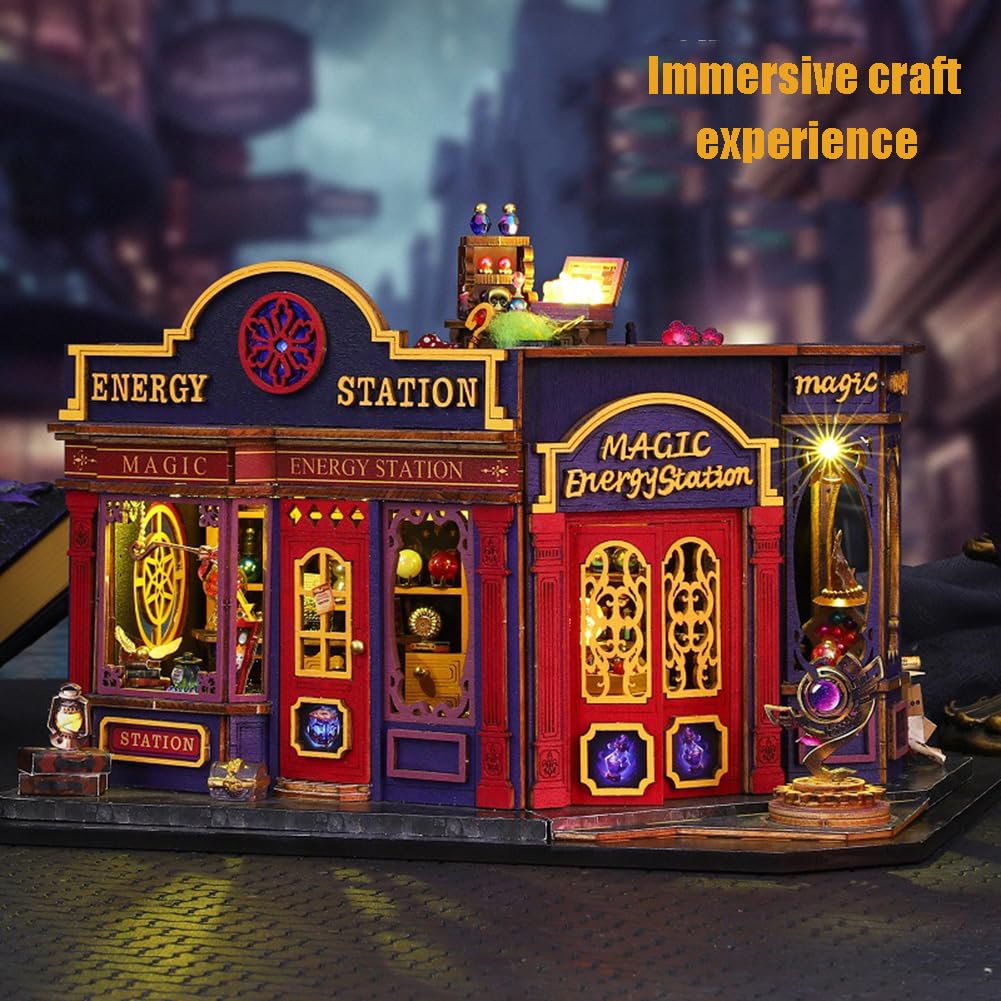 Kit fai da te in miniatura con mobili, mini kit per la creazione di decorazioni natalizie per adulti per costruire decorazioni natalizie di Halloween, regali per familiari o amici (senza