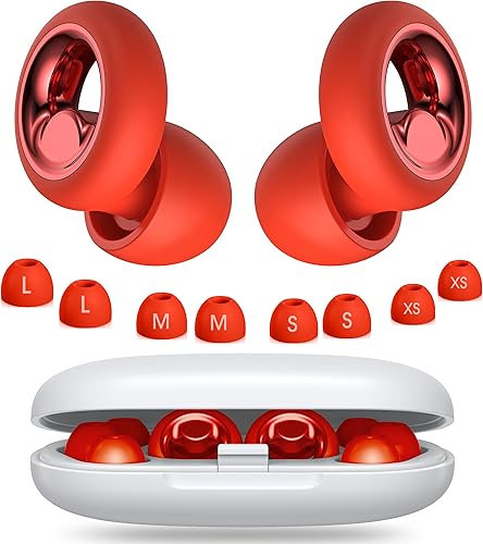 Miniatura 10 de Tapones para los oídos para dormir con cancelación de ruido, tapones suaves para los oídos para concierto, tapones reutilizables de 45 dB para