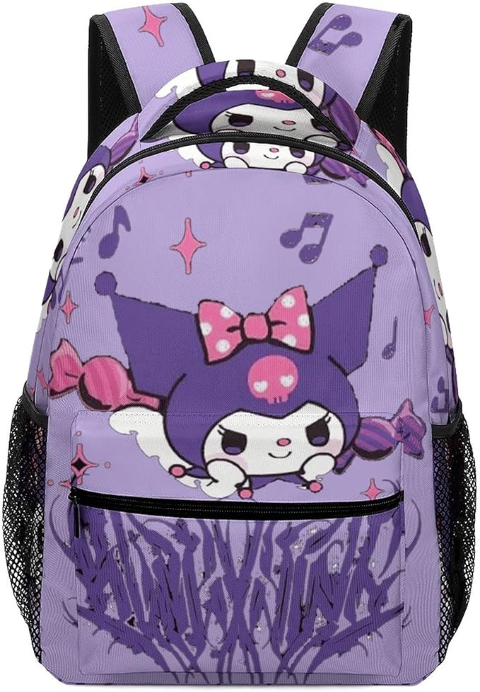 Kuromi26 Student School Book Bag Backpacks Multipurpose Daypacks Casual Bags For Preschool