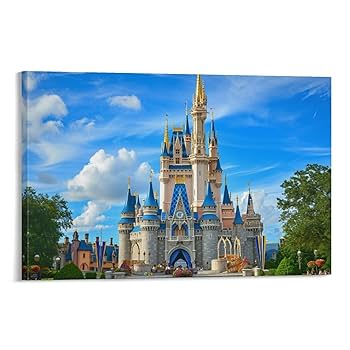 Amazon.co.jp: 絵画 東京ディズニーランドインテリア 絵画 雄大