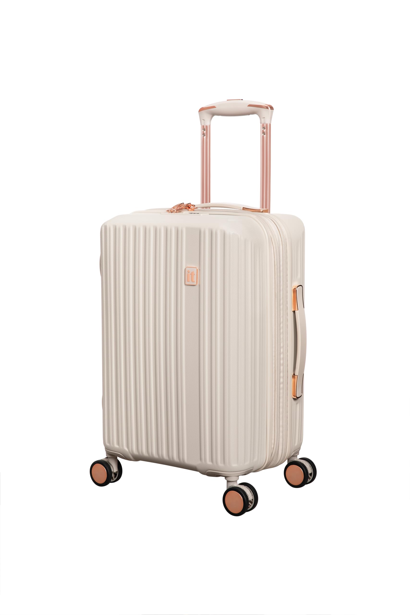 it luggage Luxuriant Beige with Rose Gold highlights-Cabin-20 inches Carry-on Luggage Expandable Anti-Theft Zipper Hardsided with TSA Lock & Wet Pouch Inside 8 Wheel Trolley Bag-picture-45