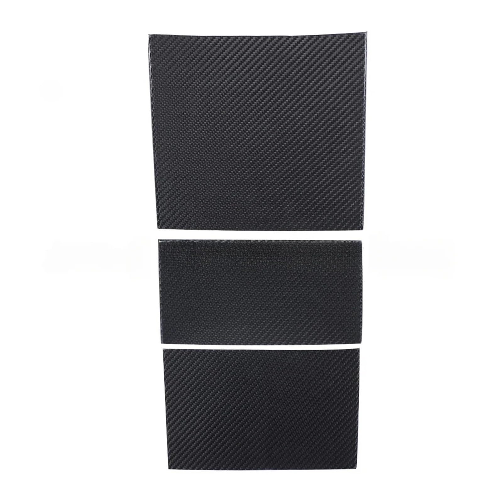 Interior Trim for Tesla for Model 3 for Highland 2024 Y for Juniper 2025 Center Console Cover Panel Real Carbon Fiber Cover Trim Sticker(Matte Carbon Fiber)