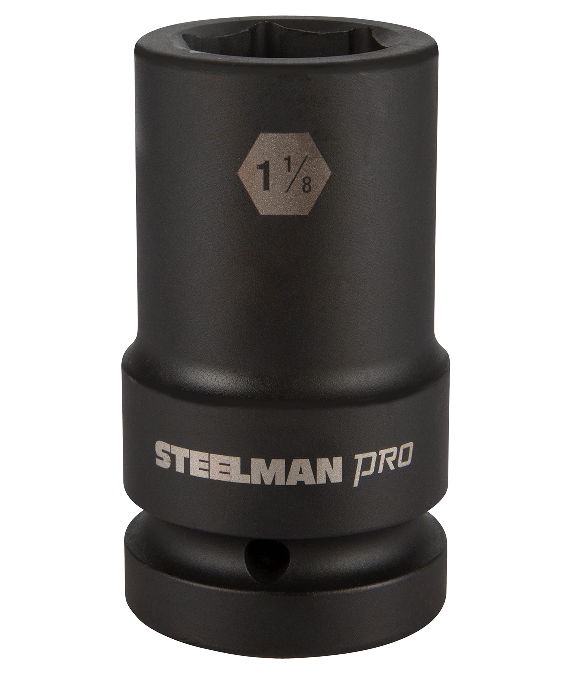 STEELMAN PRO 79340 1-Inch Drive x 1-1/8-Inch 6-Point Thin Wall Deep Impact Socket
