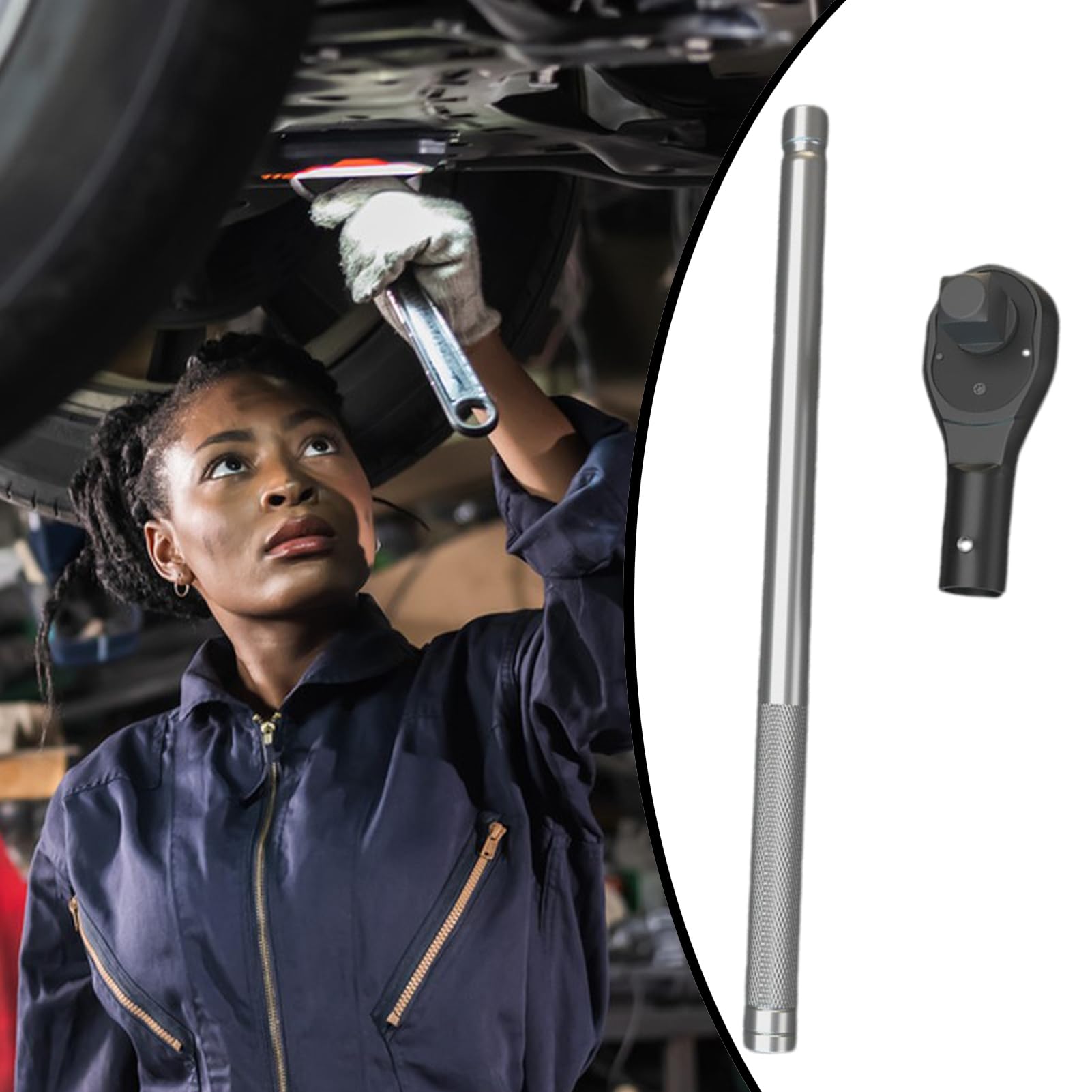 Llave de Carraca Llave De Trinquete De Mango Largo | Herramienta Resistente Portatil Para Reparaciones Mantenimiento Del Hogar Proyectos De Reemplazo Y Desmontaje De Cocina Para