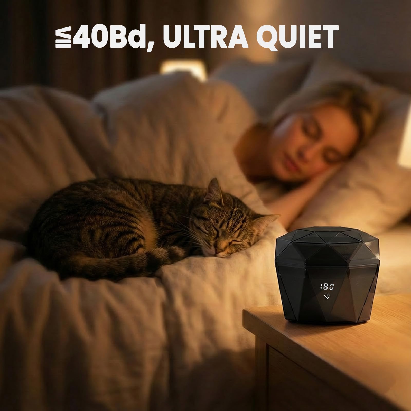 Dispositivo de limpieza por ultrasonidos 45 kHz máquina 180 ml U/V Dental Pod Retainer Cleaner para férulas dentales, raíles de mordedura, rieles de crujir, con función de temporizador