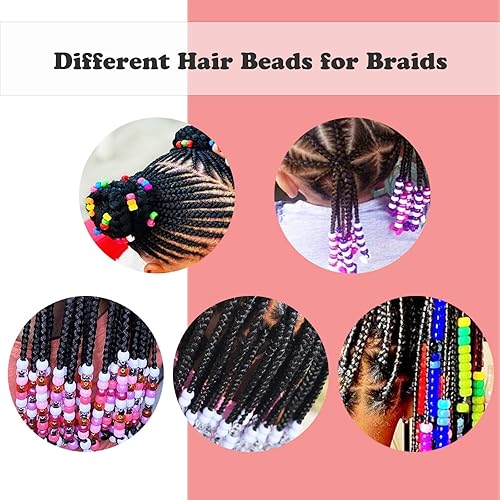 Miniatura 4 de Cuentas de poni a granel, 4800 unidades, 24 colores, cuentas de pony arcoíris para hacer pulseras de manualidades, cuentas de pelo para trenzas,