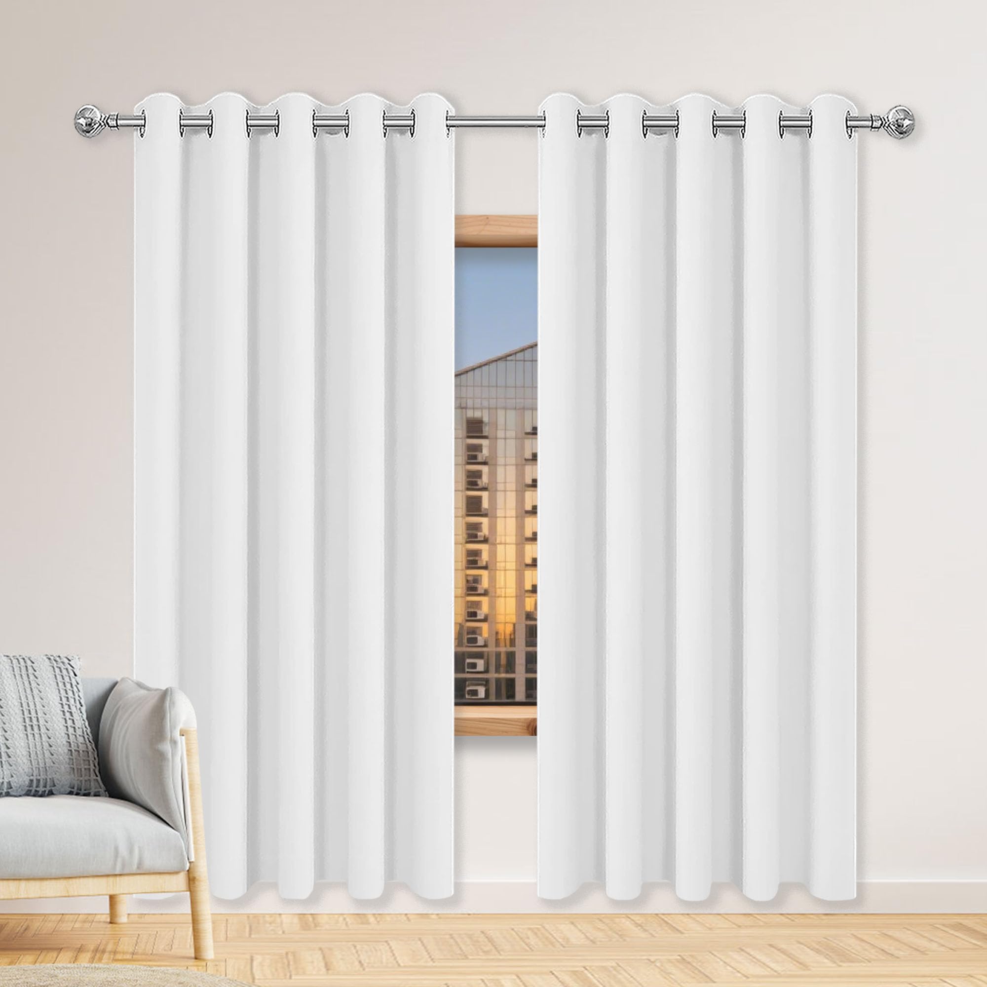 Rideaux anti bruit pour stopper le froid et le bruit de la rue 105x265