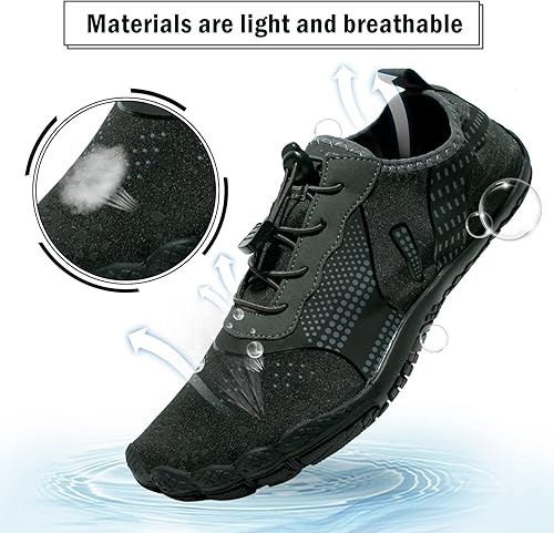 Miniatura 3 de Zapatos de agua para hombre descalzos de secado rápido, calcetines acuáticos para natación, buceo, surf, piscina, deportes acuáticos, playa,