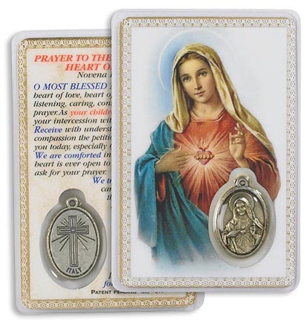 Buy Novena Prayer to The Immaculate Heart of Mary Laminated Prayer Card ...