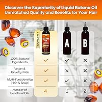 Vista 7 de Batana Oil for Hair Growth with Rosemary, Castor, and Pumpkin Seed Oils, 100% Pure Unrefined Honduran Formula, Strengthens, Nourishes, Revives Scalp