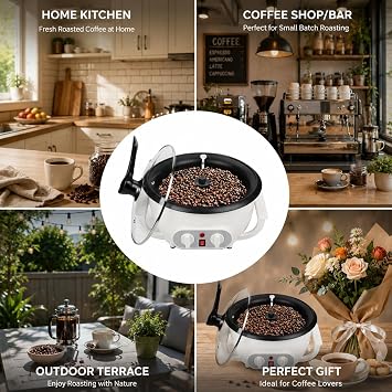 Coffee Roaster Machine for Home Use, 110V Coffee Bean Roaster with Timer