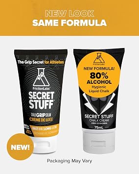 Friction Labs Secret Stuff Liquid Chalk, New Hygienic Formula - Sports Chalk Cream - Great Grip for Gymnastics, Rock Climbing, Sports, Lifting, Pull-Ups, Deadlifts, Kettlebells, Pole