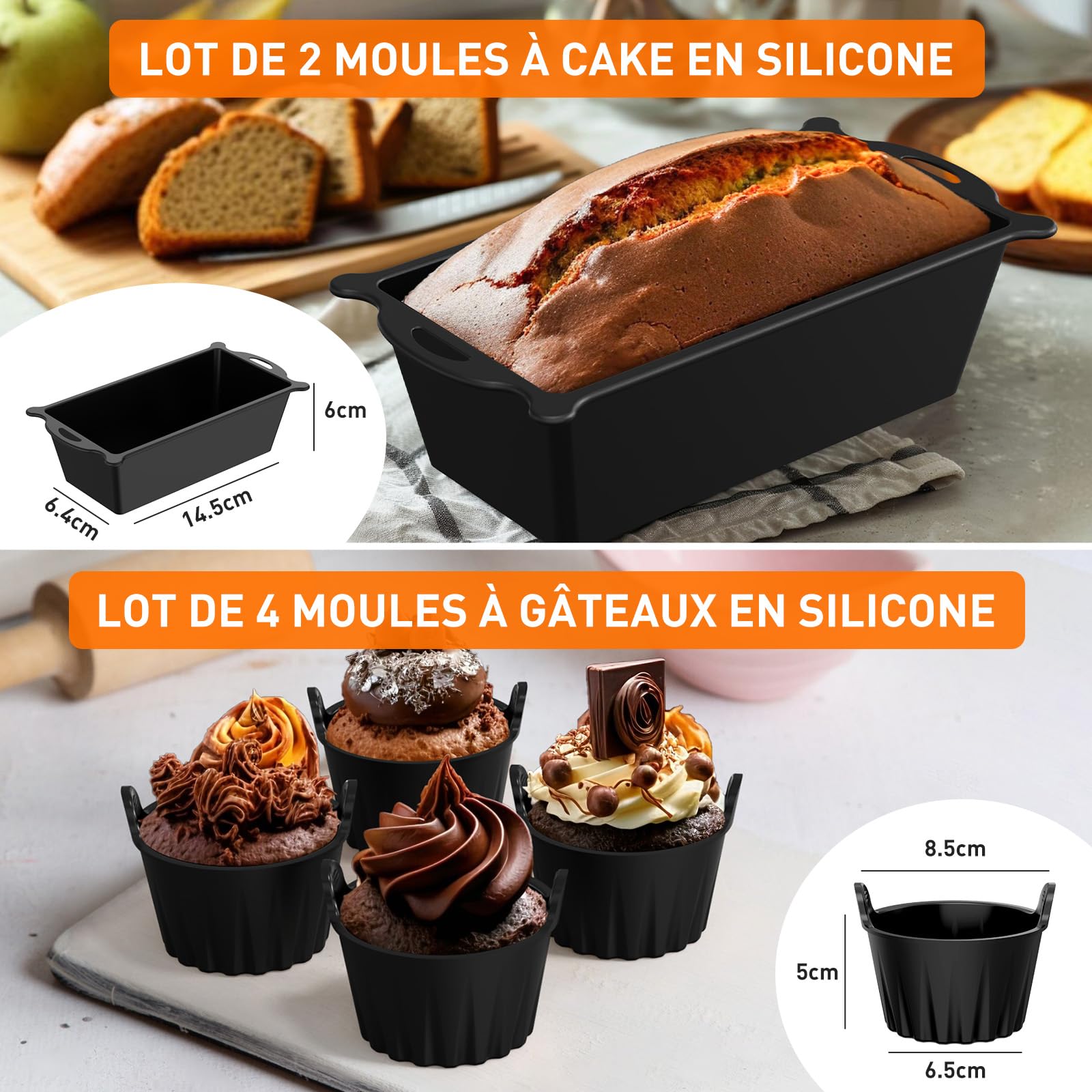 Accessoires pour Philips Dual Basket Airfryer 3000 & 5000 (9L) - Kit de 12 Pièces pour NA350/00, NA352/00, NA550/00 - Moules en Silicone (6L/3L), Grille de Cuisson, Moules à Muffins et Gaufres