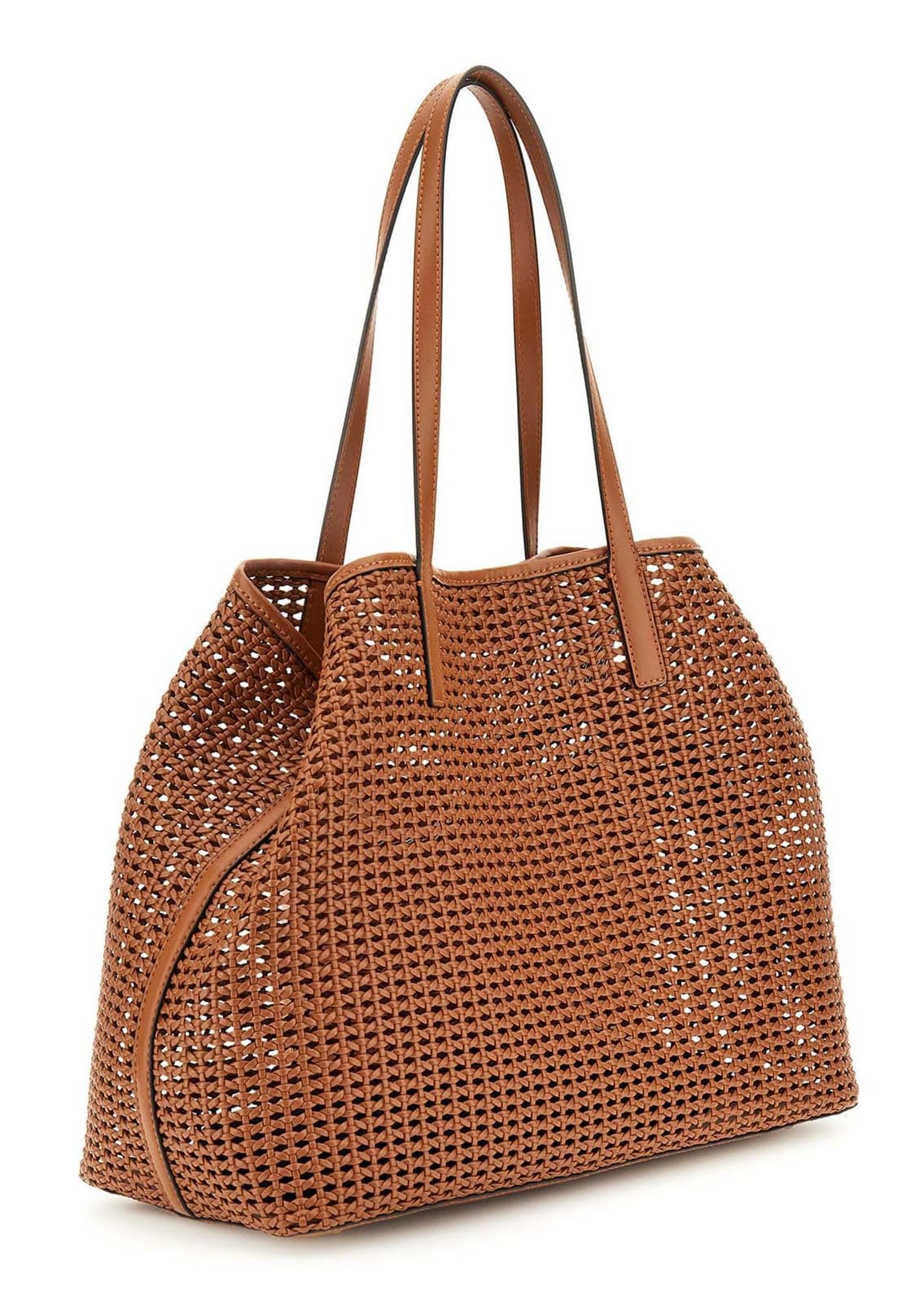 GUESS bolso shopper Brigitta 2 in 1 Tote Cognac marrón