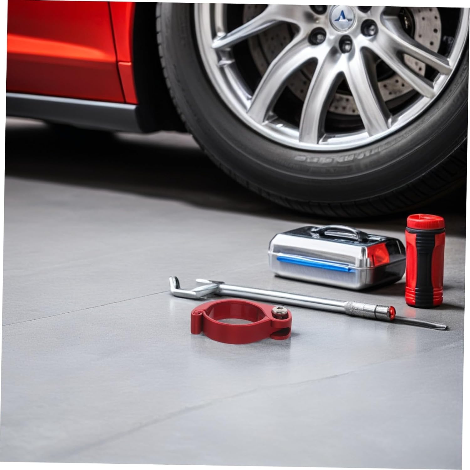 Anti-Theft Tailgate Lock and Rear Tailgate Boot Lock Compatible with Ford Pickup Trucks, Red Truck Bed Security Device, Heavy-Duty Trunk Latch Replacement for Vehicle Protection