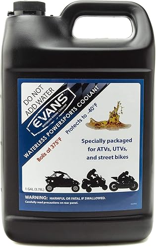 EVANS Coolant Powersports - Refrigerante de motor sin agua (galón, 1 paquete)