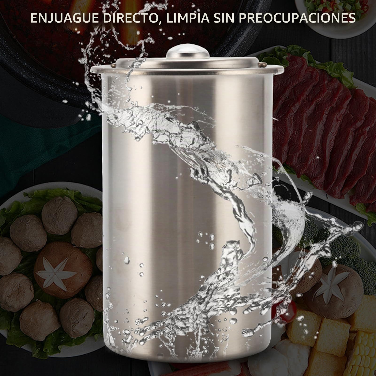 Máquina para Hacer Jamón de Acero Inoxidable, Saludable, Hecha en Casa, Prensa de Carne, Cocina, Tocino, Molde, Olla, Olla para Hacer Saludable, Casera, Carne, con Termómetro y