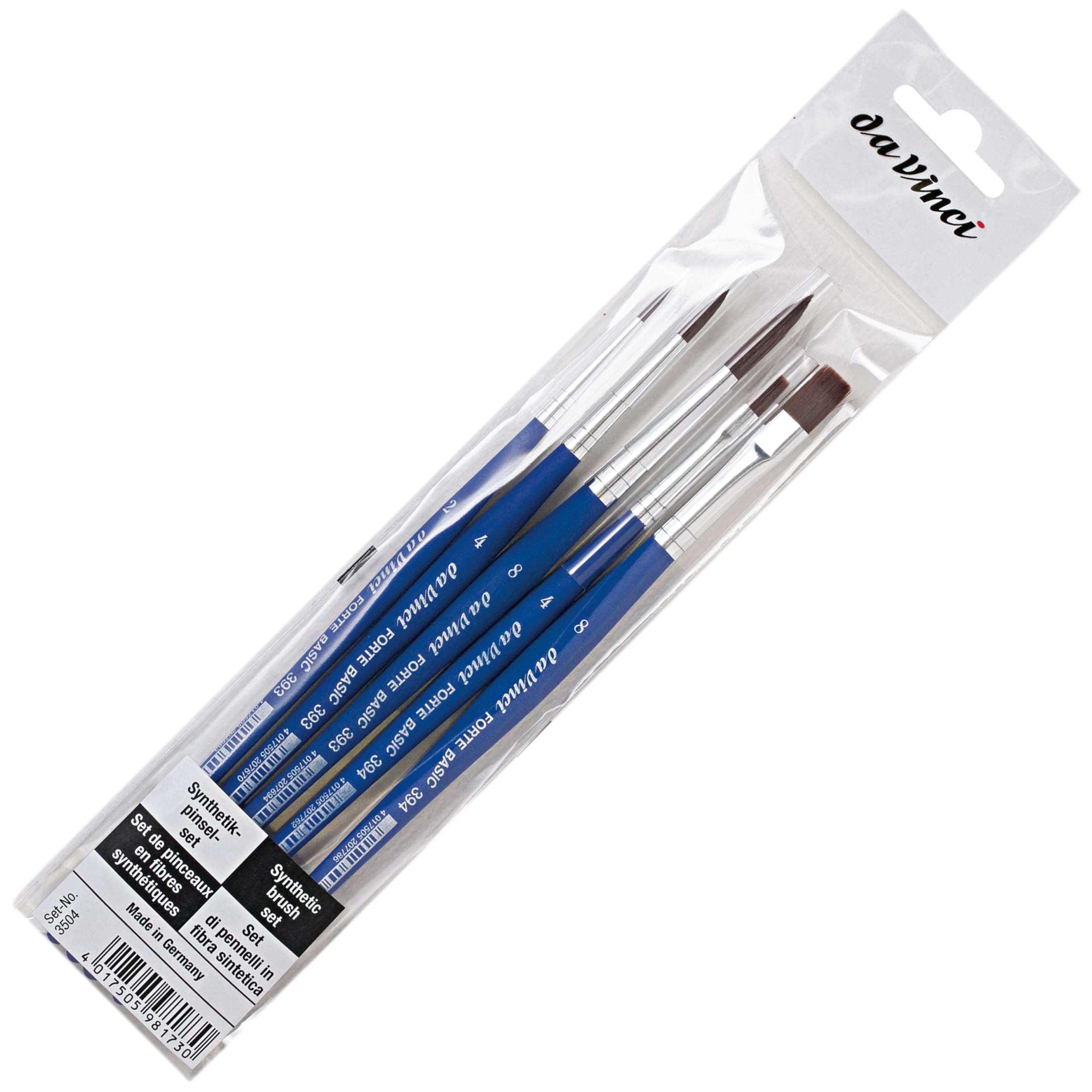Da Vinci Primo : Synthetic : Blue Handle : Set Of 2 | Jackson's Art