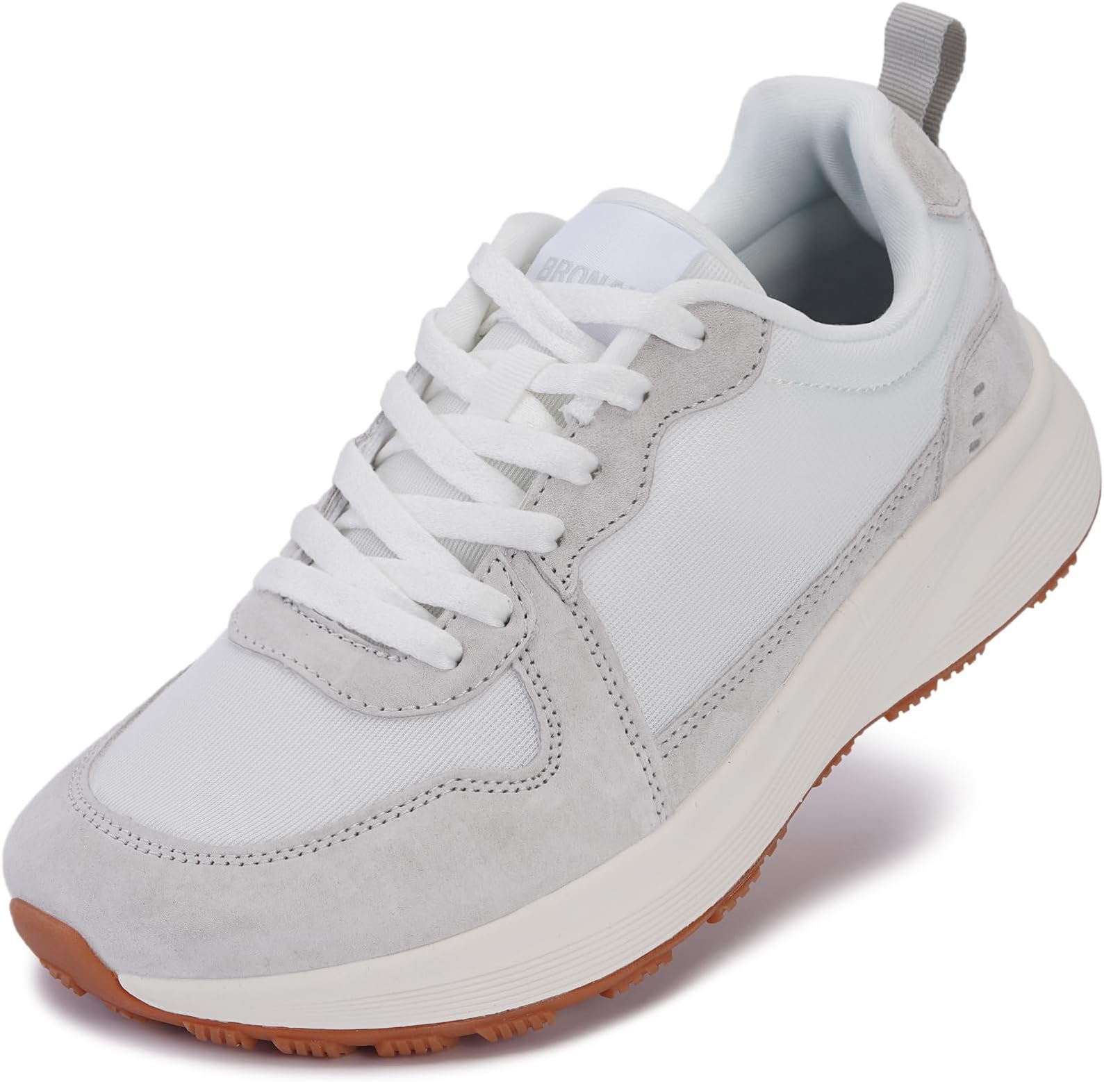 Womens Wide Toe Box Athletic Casual Shoes | Suede-Detail Classic Design Sneakers