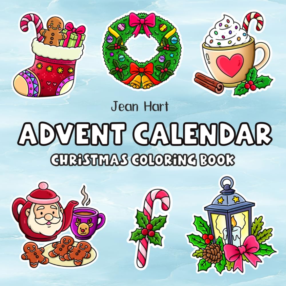 Advent Calendar: Christmas Coloring Book