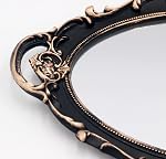 YCHMIR Petit miroir mural vintage 37 x 25.5 cm Marron ovale