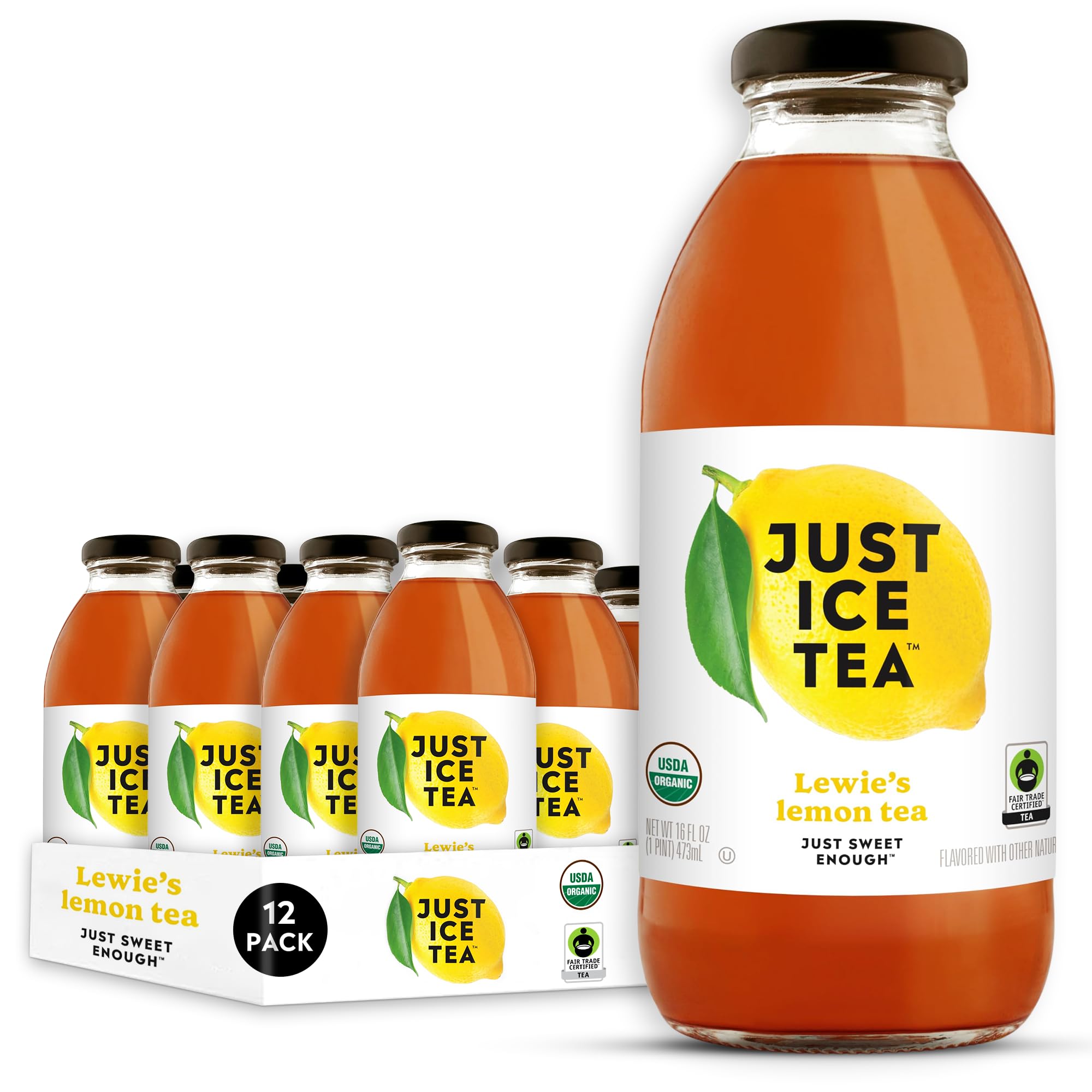 Organic Iced Tea, 16 Fl Oz Glass Bottles
