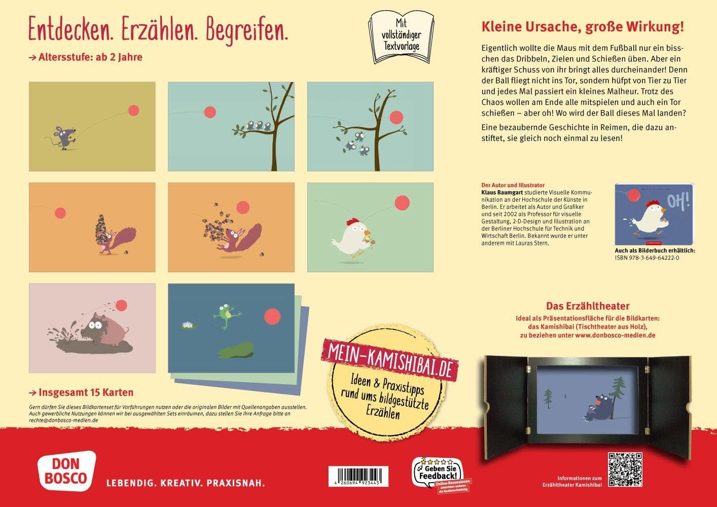 Oh! Kamishibai Bildkartenset: Entdecken - Erzählen - Begreifen: Bilderbuchgeschichten. Eine lustige Tiergeschichte über einen vermeintlichen Schuss ... für unser Erzähltheater)