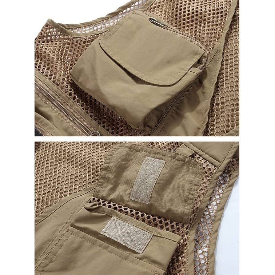 バナルシックビザール サファリベスト ワーク フィッシングベスト 多機能ポケット Amazon.co.jp: メンズメッシュ通気性マルチポケットベスト屋外