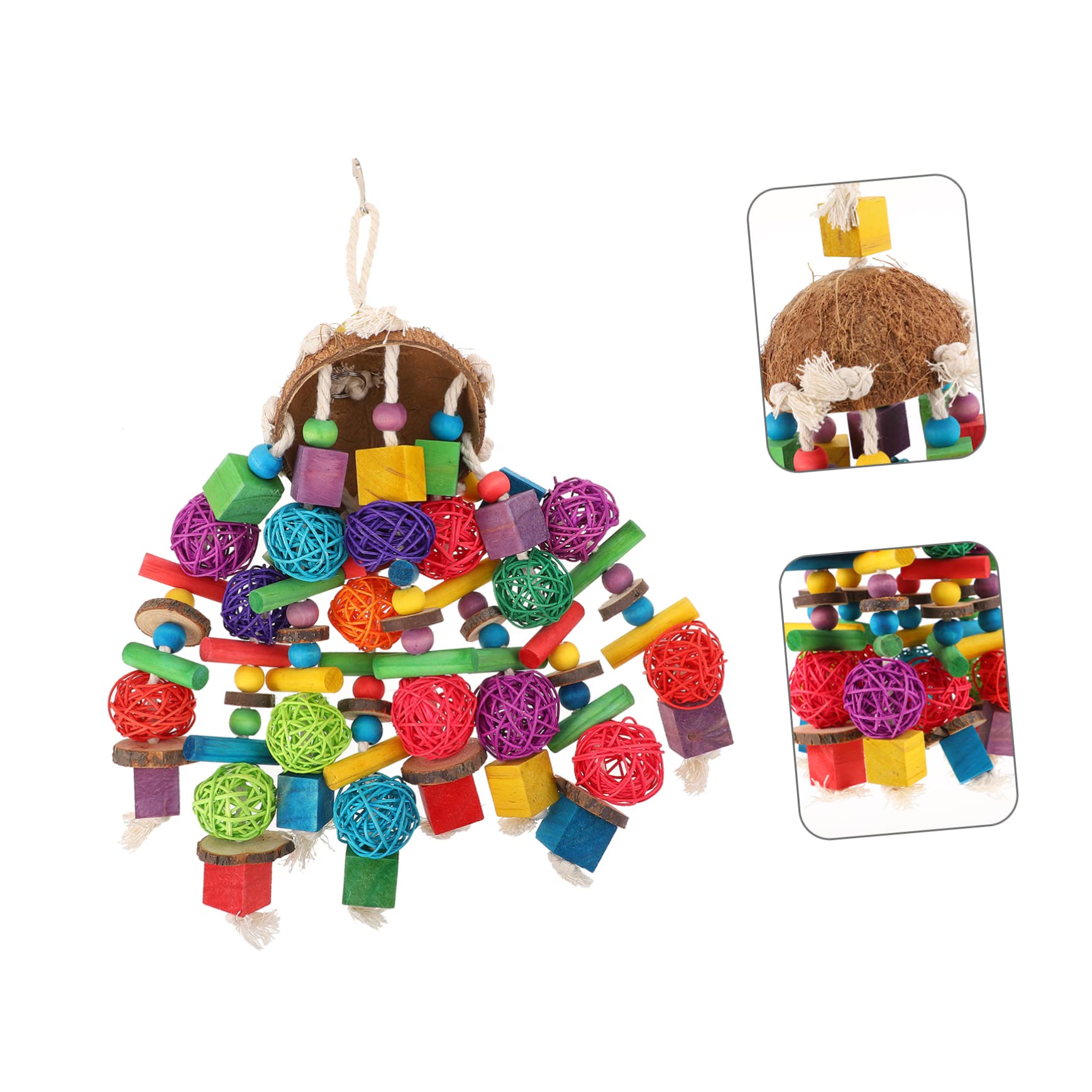 COLLBATH 1pièces Jouet Coquille De Suspendu pour Perroquet Accessoire De Mâchage pour Oiseaux