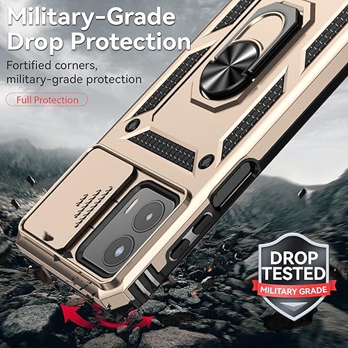 Miniatura 4 de Funda para Moto G 5G 2023, No para la versión 2022 con protectores de pantalla y cubierta de cámara, Grado militar cubierta probada contra caídas de