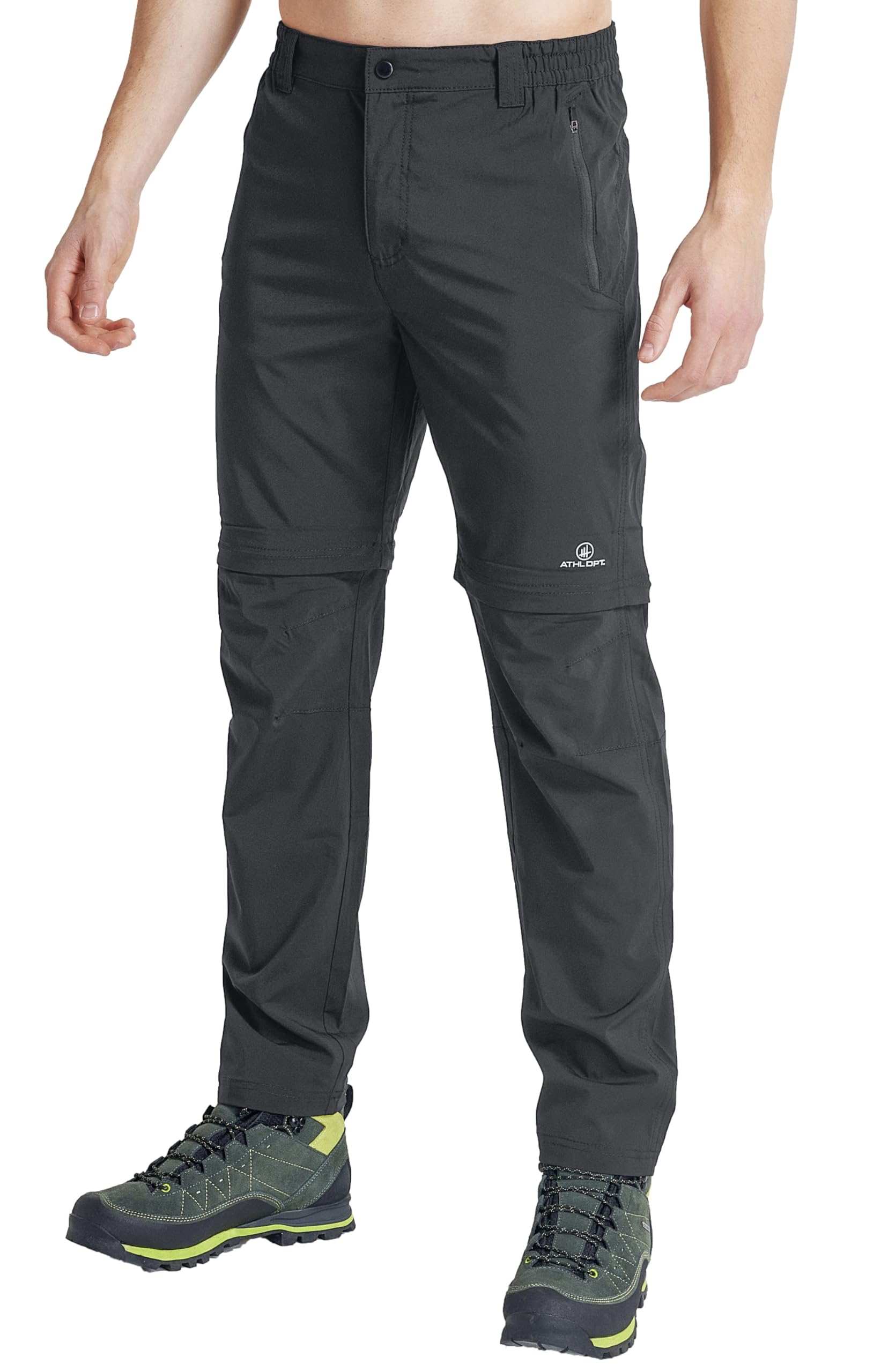 Herren Kurze und Lange Wanderhose/Funktionshose/Wandershort mit praktischen Taschen