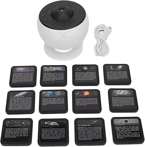 Miniatura 7 de Proyector de galaxia de luz nocturna 12 en 1, cielo estrellado Jwere giratorio de 360, proyector Jwere Galaxy, proyector de luz nocturna estrellada,