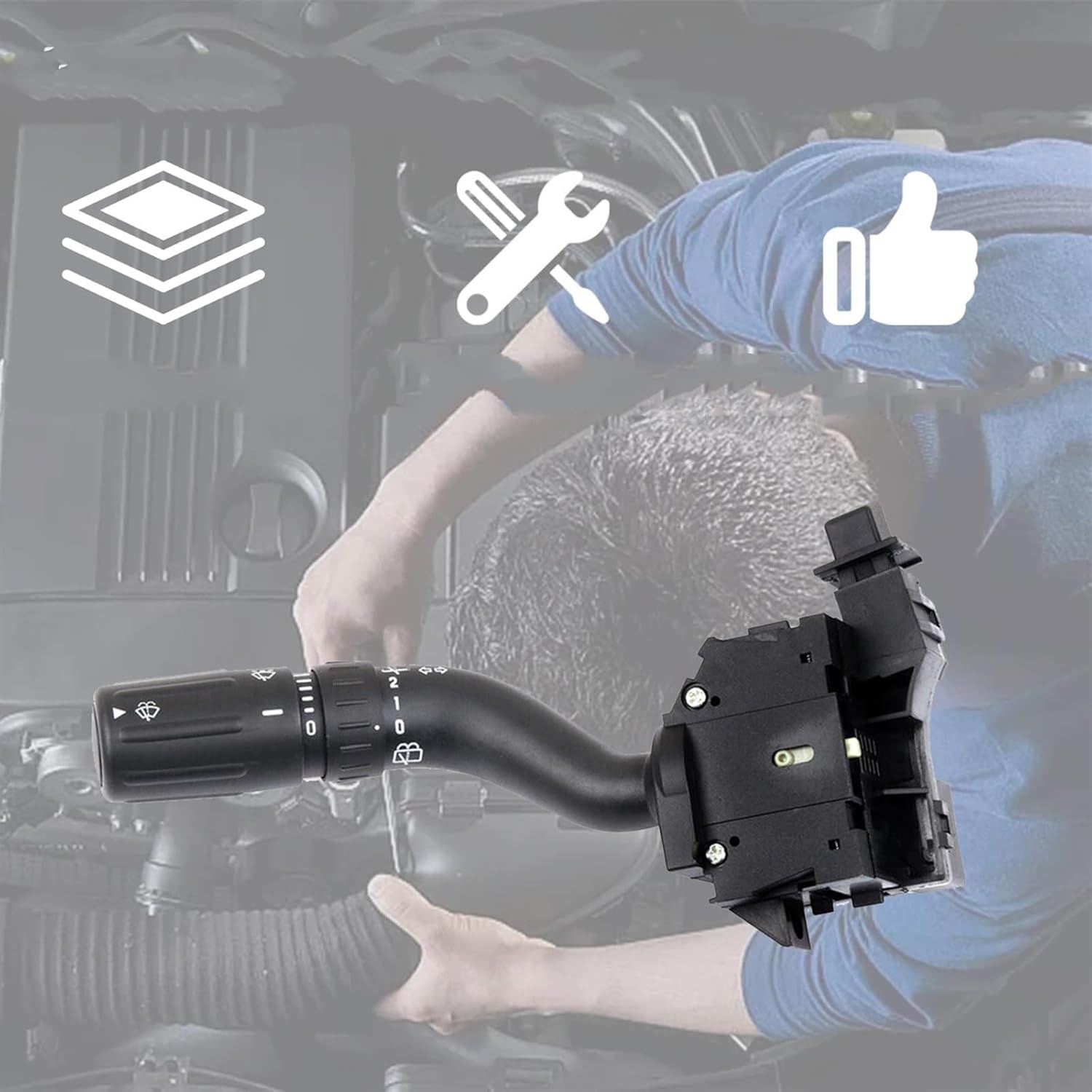 Compatible with Escape 2008 2009 2010 2011 2012 Car Windshield Wiper Switch Multifunction Turn Signal Switch Headlight Switch SW8427 8L8Z13K359AA Steering Column Switches