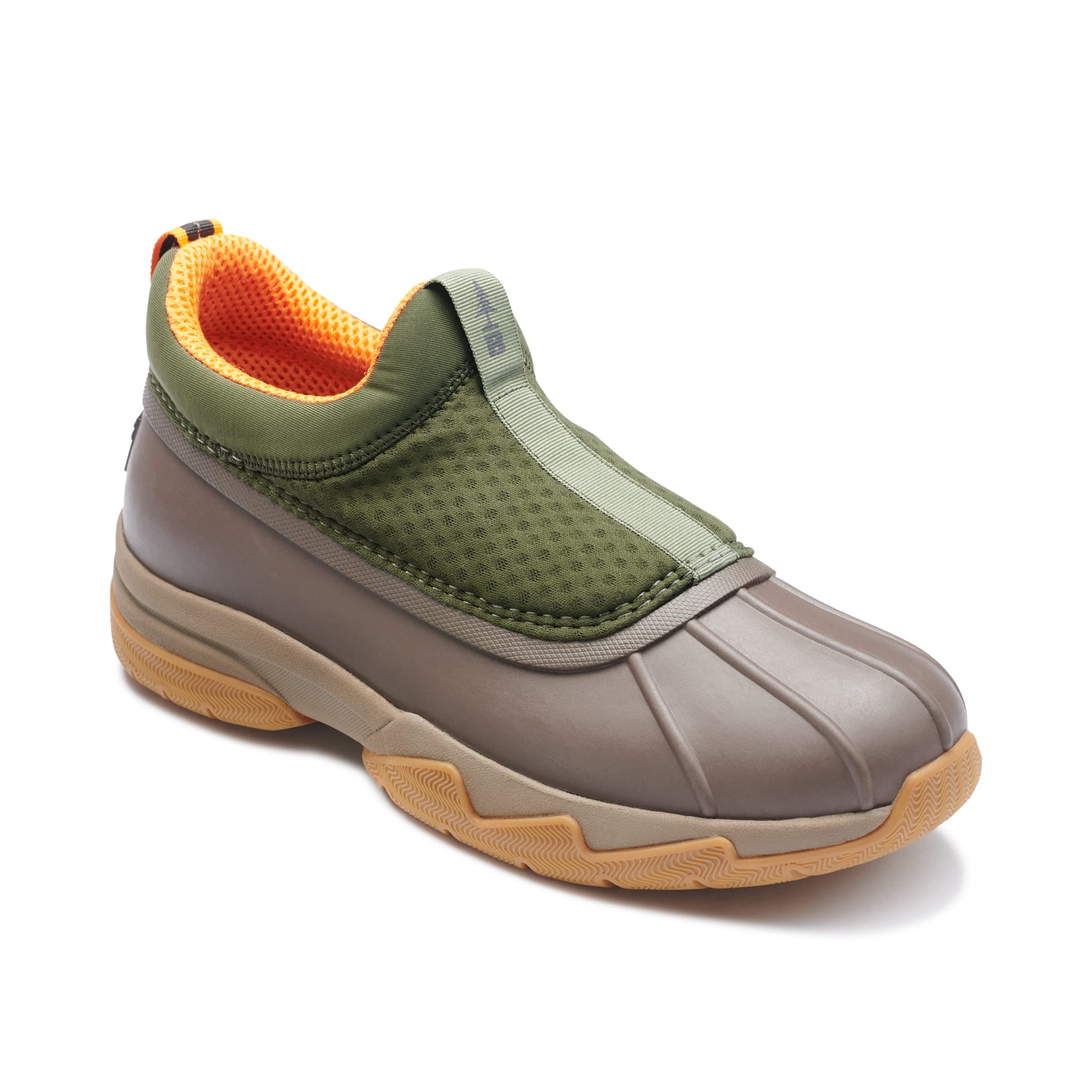 BASS OUTDOOR Men's Field Duck Low SLIPO Rain Shoe, DEEP LCHN GN, 11