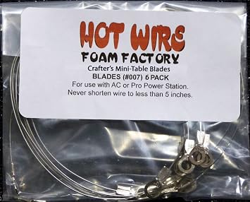 Hot Wire Foam Factory Wires 6 EA Table, 0.10-Gauge, Mini