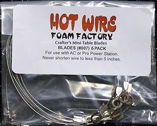 Hot Wire Foam Factory Wires 6 EA Table, 0.10-Gauge, Mini