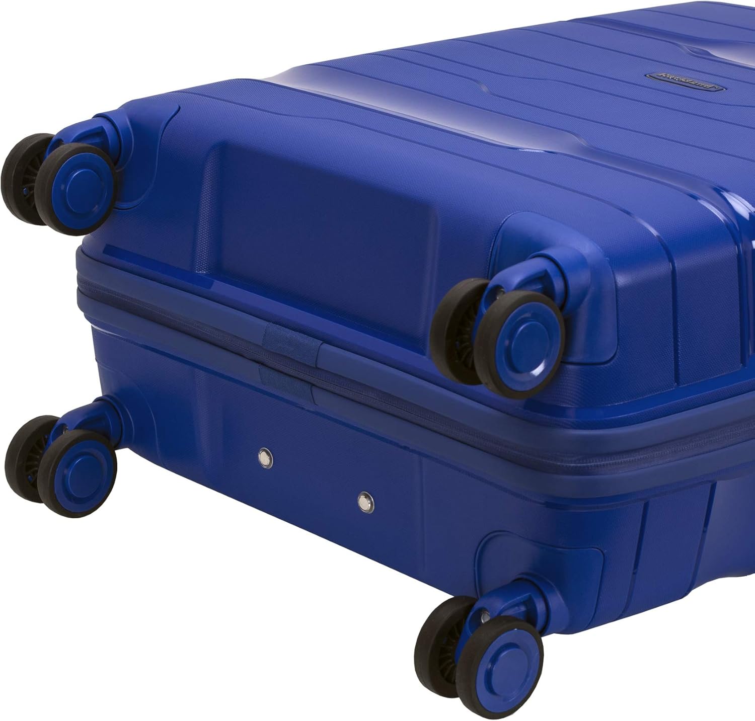 Rockland Linear 3-Piece Hardside Spinner Wheel Luggage Set, Navy, 3-Piece Set (19/23/27)