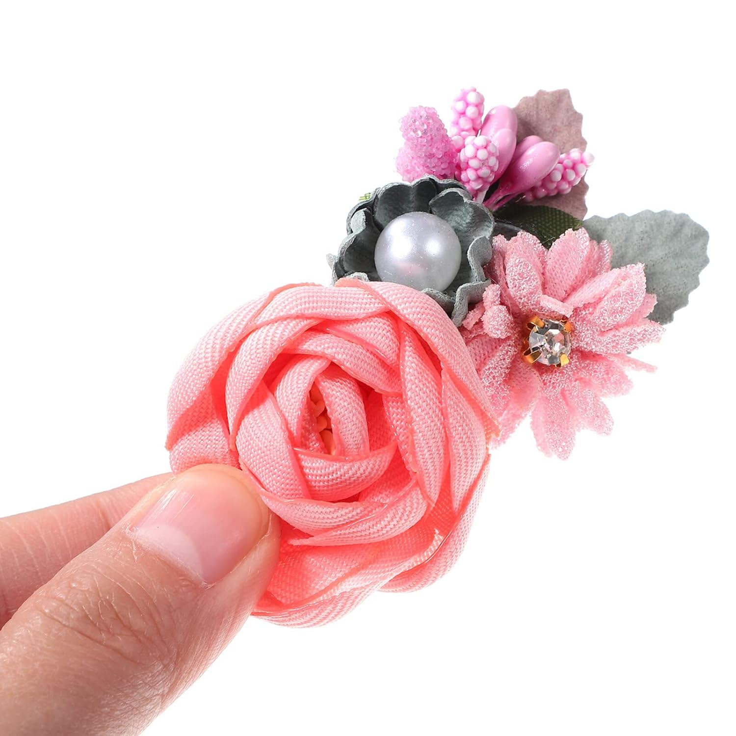9Pcs Flower Hair Clips Artificial Rose Hair Barrettes Floral Wedding Beach Party Decor Hair Accessories for Women Girls - Image 6