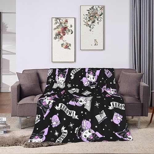 Miniatura 8 de Manta de viaje ligera de dibujos animados para niños, manta suave para adultos, sofá cama, manta decorativa de forro polar para cuatro estaciones,