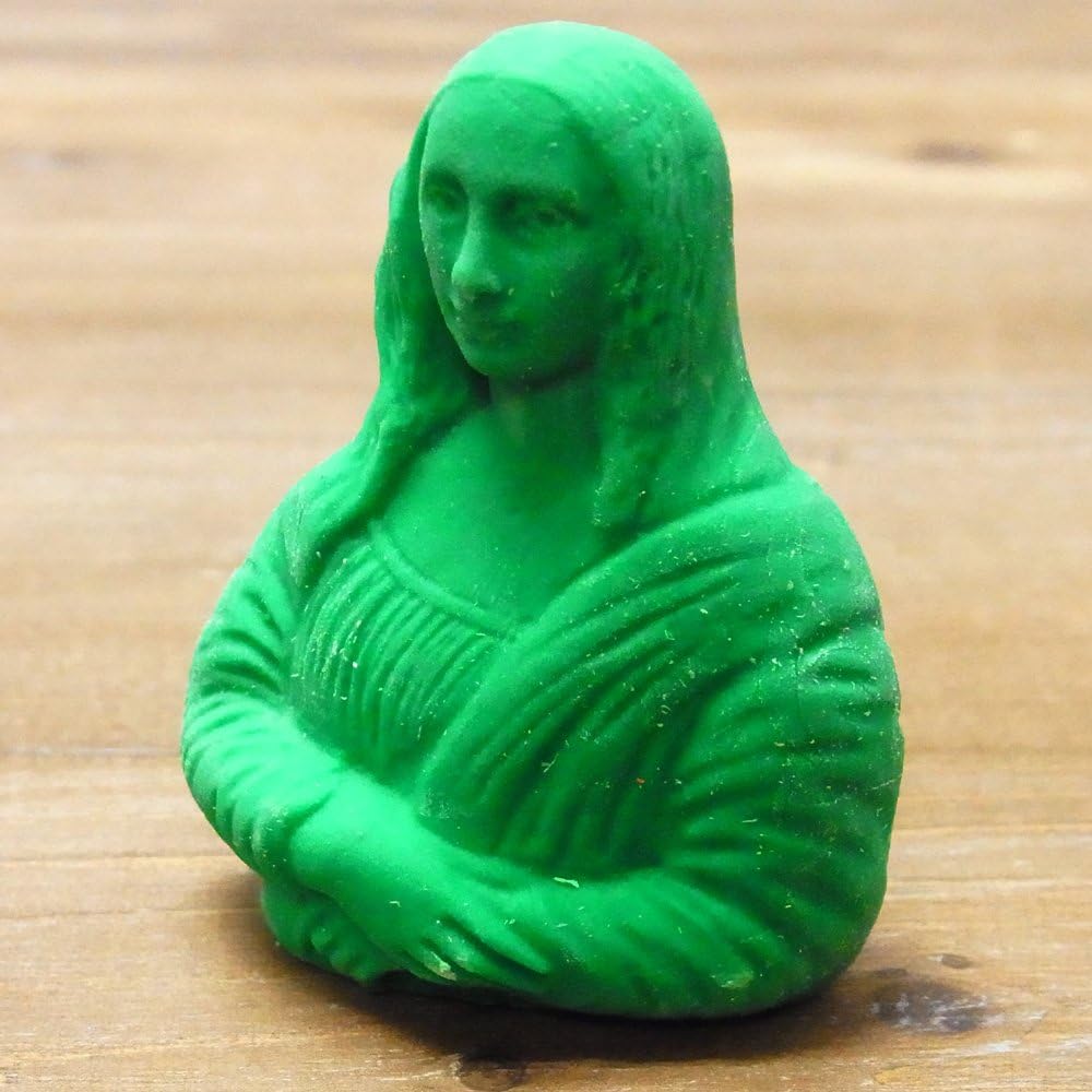 Amazon ミュージアム イレーザー Museum Eraser モナリザ・グリーン スタンダード消しゴム 文房具・オフィス用品