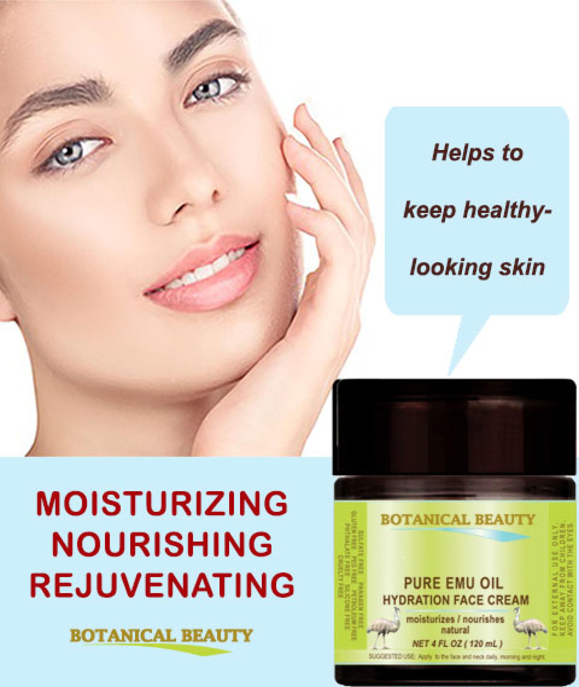 Amazon.com: PURE EMU OIL HYDRATION FACE CREAM For Normal - Dry