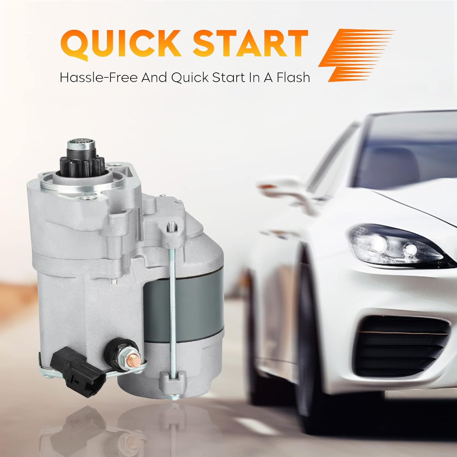 17671 Starter (Only for Manual) 3.4L for Toyota Tacoma 95-02 V6, for Tundra 00-04, for 4Runner 96-01, for T100 95-98, 228000-3750, 228000-3753, 28100-07010, 28100-62050, 410-52127, 17707