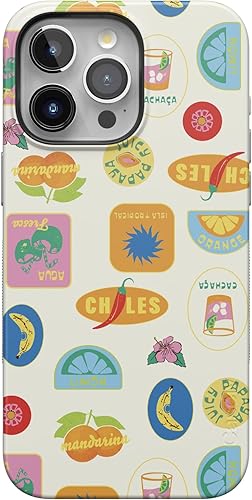 Vista 1018 de Casely Funda para iPhone 15 Pro Jardín Secreto Flores mixtas Funda atrevida Compatible con MagSafe y botón de acción Jardín Secreto Floral