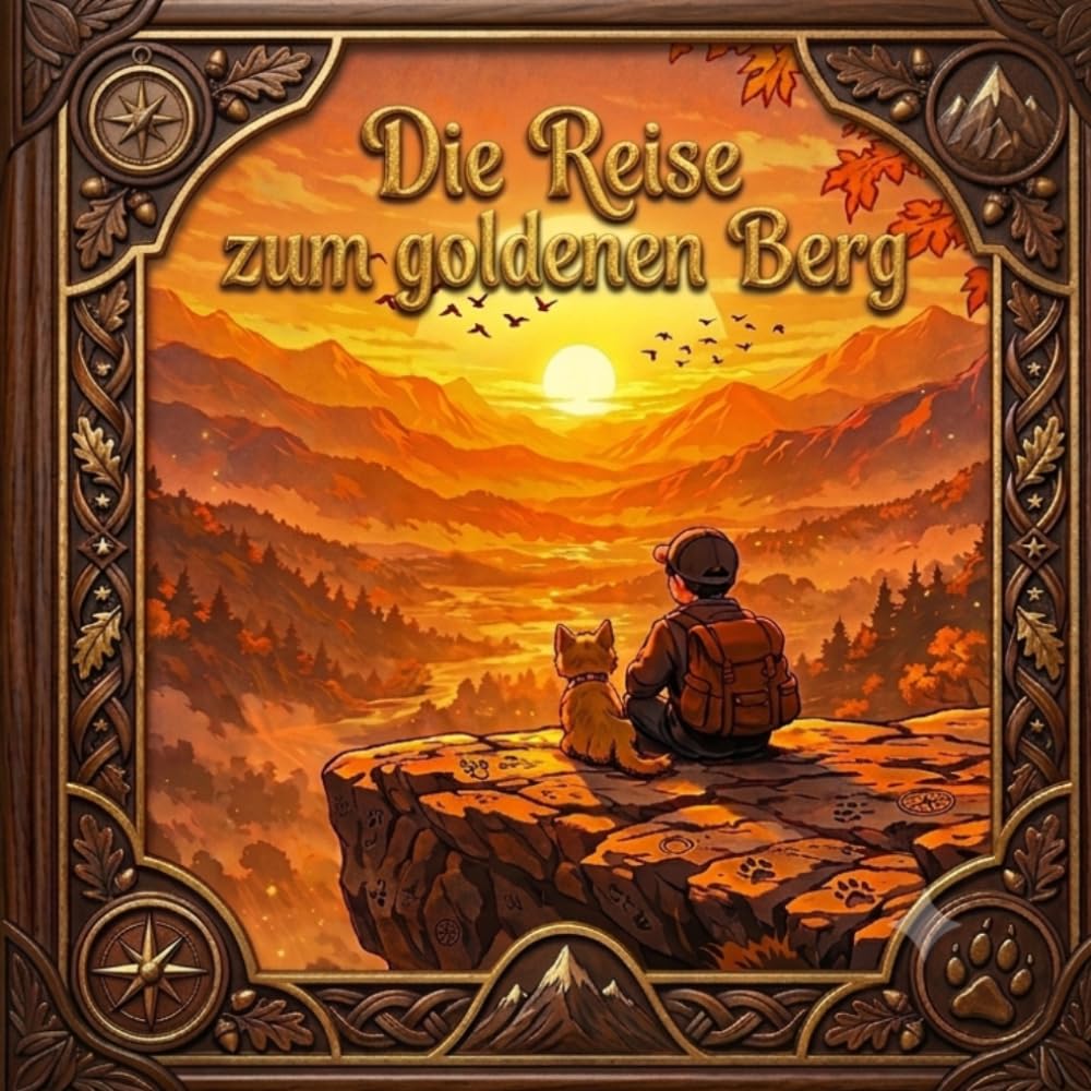 Die Reise zum goldenen Berg: Ein herzerwärmendes Vorlesebuch mit über 24 Seiten Text und Bildern und einer Geschichte über einen mutigen Jungen, seinen tollpatschigen Hund und ein großes Geheimnis