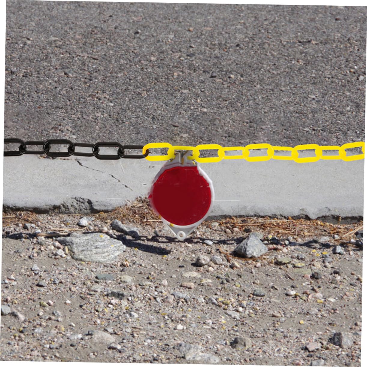 Gatuida 8piezas Cadena De Barrera De Seguridad Plástica Para Control De Tráfico y Gestión De Seguridad Para Conos De Señalización y Áreas De Estacionamiento