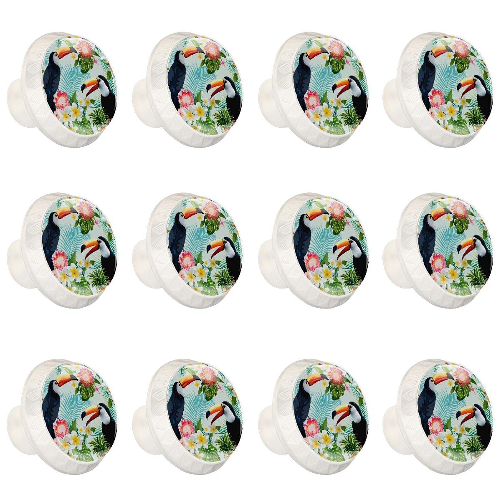 Boutons d'armoires de cuisine toucan lot de 12 poignées de tiroir